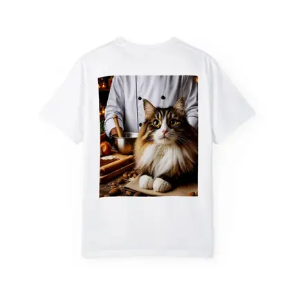 Norwegian Forest Cat Chef Kitchen Scene