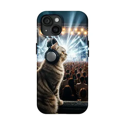 Norwegian Forest Cat At Music Festival Concert