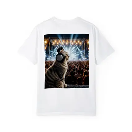 Norwegian Forest Cat At Music Festival Concert