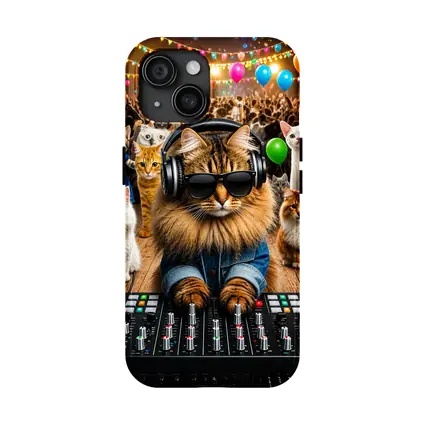 Norwegian Forest DJ Cat Party Crowd