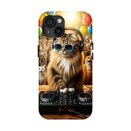 Norwegian Forest Cat DJ Party Balloons