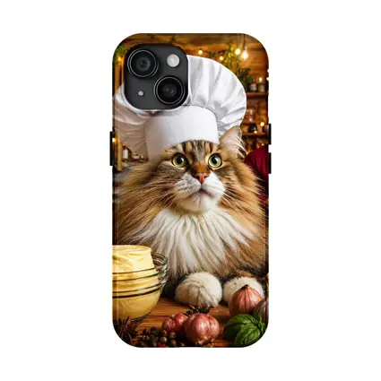Norwegian Forest Cat Chef Cozy Kitchen