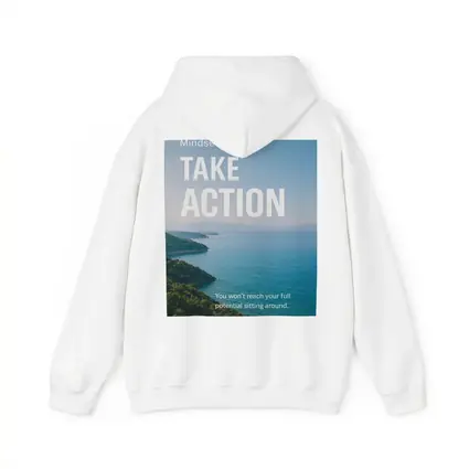 Take Action Mindset Quote Coastal Ocean View