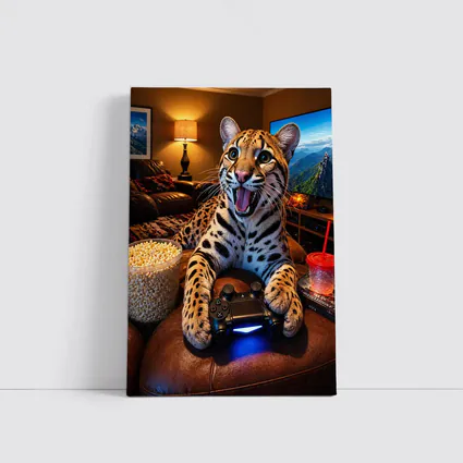 Ocelot Gaming Controller Cozy Living Room