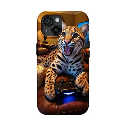 Ocelot Gaming Controller Cozy Living Room