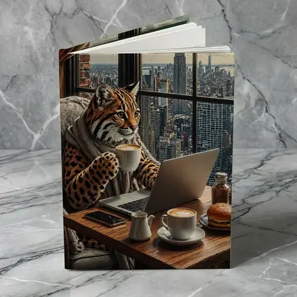Ocelot Working Laptop New York City View