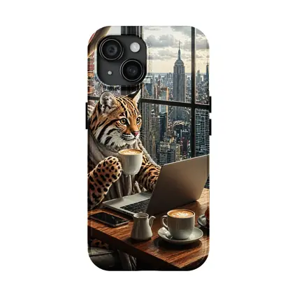 Ocelot Working Laptop New York City View