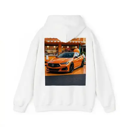 Acura TLX Orange Sports Sedan Ice Cream Shop