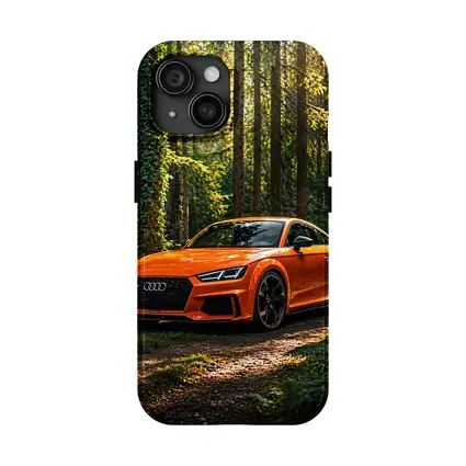 Audi TT RS Orange Forest Sunlight