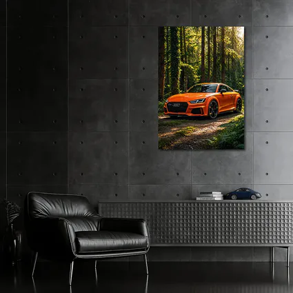 Audi TT RS Orange Forest Sunlight