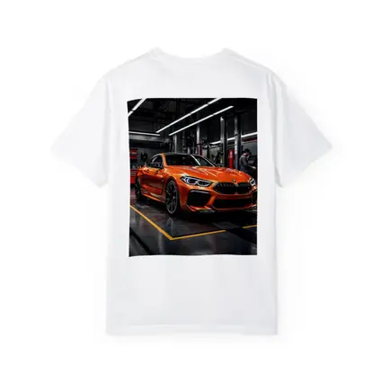 BMW M8 Orange Coupe Auto Service Garage