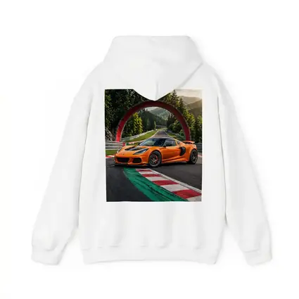 Lotus Exige Orange On Race Track