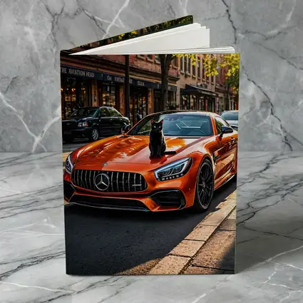 Orange Mercedes AMG GT Black Cat Street
