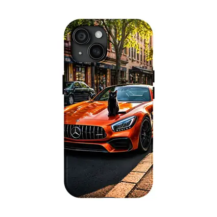 Orange Mercedes AMG GT Black Cat Street