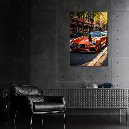 Orange Mercedes AMG GT Black Cat Street