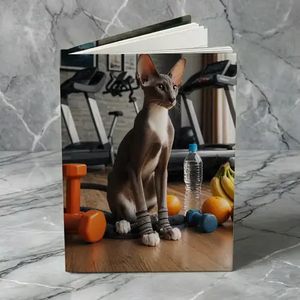 Oriental Shorthair Cat Gym Fitness Setting