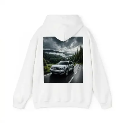 Volkswagen Atlas SUV Stormy Forest Road Drive