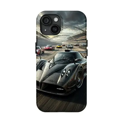 Pagani Zonda Racing on Track Dramatic Sky
