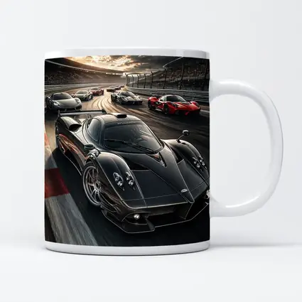 Pagani Zonda Racing on Track Sunset