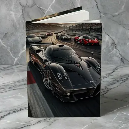 Pagani Zonda Racing on Track Sunset