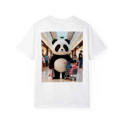 Cute Panda Shopping Cart Mall Adventure