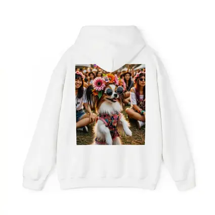 Papillon Dog Flower Crown Music Festival