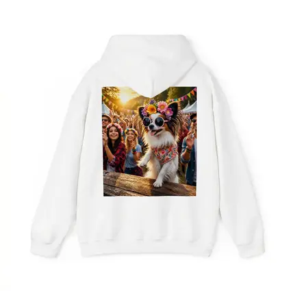 Papillon Dog Sunglasses Flowers Music Festival