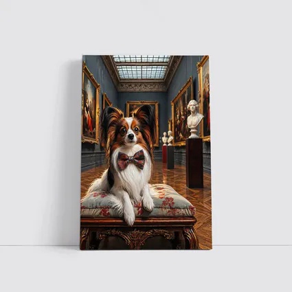 Papillon Dog Wearing Bow Tie Art Gallery