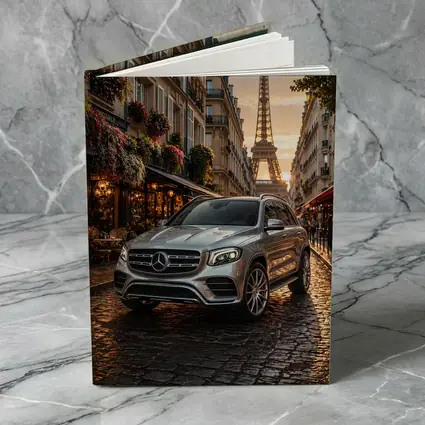 Mercedes GLB Silver SUV Paris Street