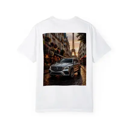 Mercedes GLB Silver SUV Paris Street