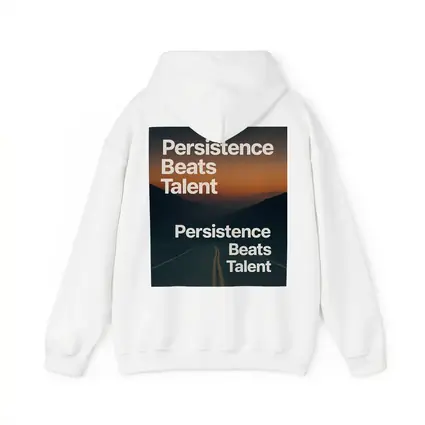 Persistence Beats Talent Motivational Road Quote