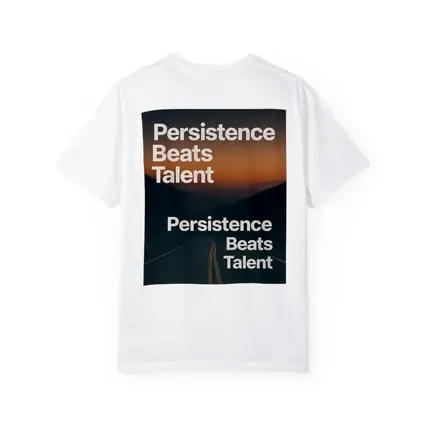 Persistence Beats Talent Motivational Road Quote