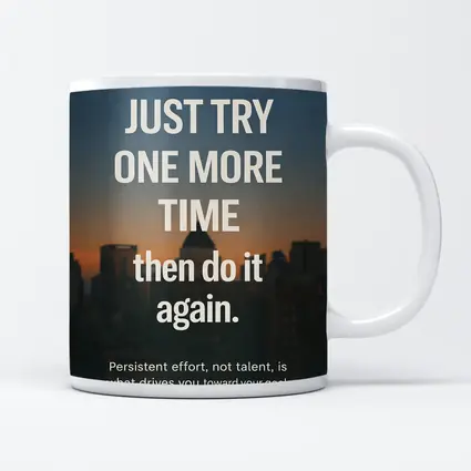 Persistence Motivation Quote City Skyline