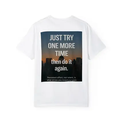 Persistence Motivation Quote City Skyline
