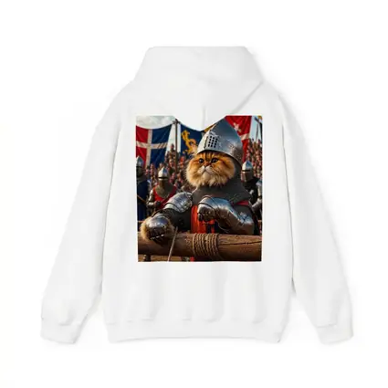 Persian Cat Knight Medieval Tournament Battle Scene