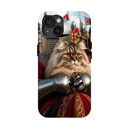 Persian Cat Knight Medieval Tournament Battle Scene