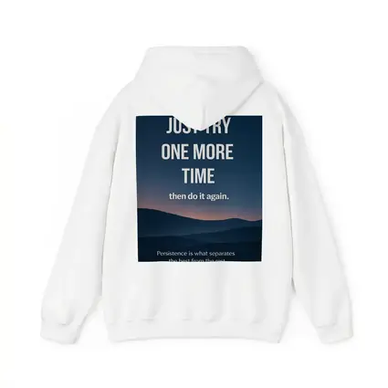 Persistence Quote Dark Blue Mountain Landscape