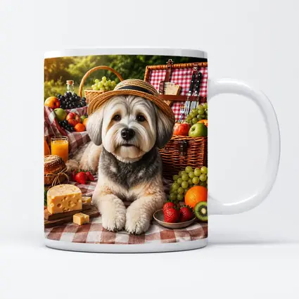 Havanese Dog Picnic Straw Hat Fruits