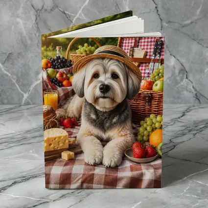 Havanese Dog Picnic Straw Hat Fruits