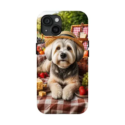 Havanese Dog Picnic Straw Hat Fruits