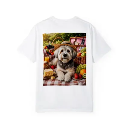 Havanese Dog Picnic Straw Hat Fruits