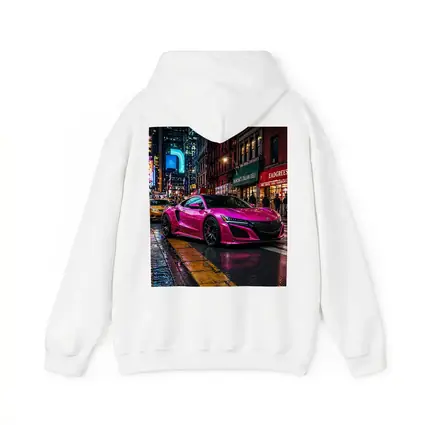 Pink Acura NSX Night City Street
