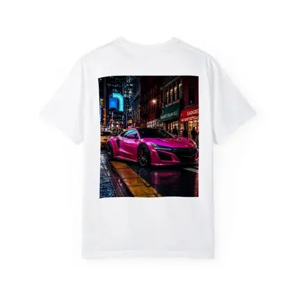 Pink Acura NSX Night City Street