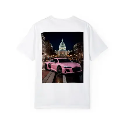Pink Audi R8 Washington DC Night