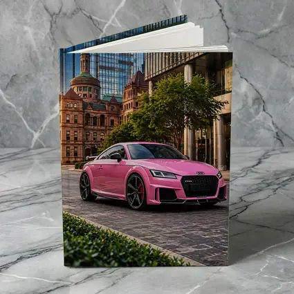 Pink Audi TT RS Urban City Setting