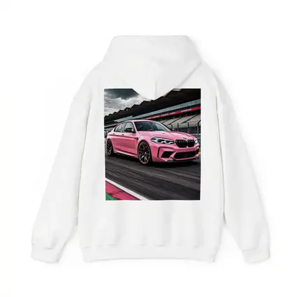 Pink BMW M5 on Racing Track