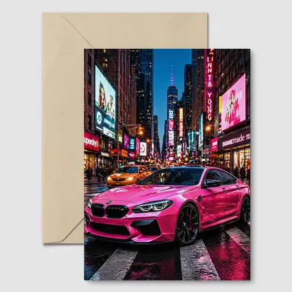 Pink BMW M6 Gran Coupe New York City