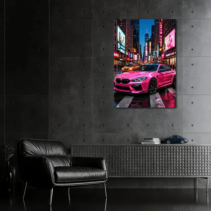 Pink BMW M6 Gran Coupe New York City