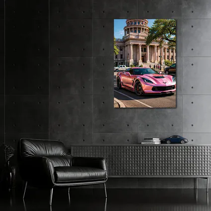 Pink Chevrolet Corvette Z06 Austin Capitol