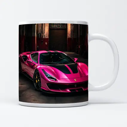 Pink Ferrari 488 GTB Industrial Garage
